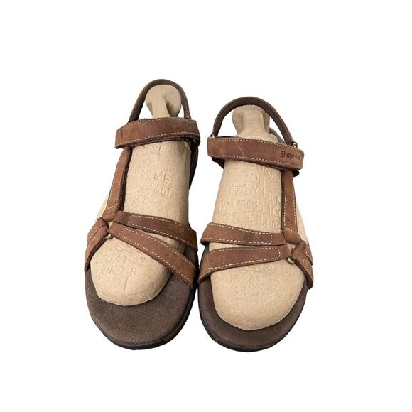 Skechers Vintage Shape Ups Y2K Wedge Sandals Fishermen Leather Women’s Size 10 - Picture 2 of 8